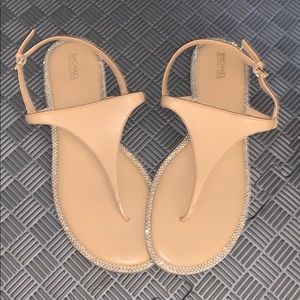 Michael Kors 8.5 neutral sandals. Only worn once!